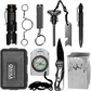 Skørter | 10 in 1 Emergency Tactical Gear Survival Pack Knife Blanket Compass Firestarter Flashlight Saw Outdoor Camping Hiking Hunting Adventure Sports Gear