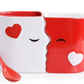 Skørter | Kiss Mug Set, Anniversary & Wedding Gifts, Exquisitely Made Two Large Cups & Spoons for Couples, For Him and Her on Valentines, Birthday, Engagement of Blu Devil