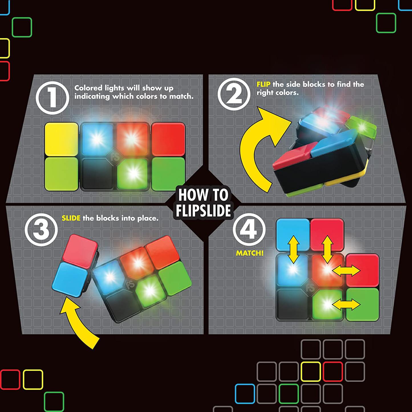 Skorter | Flipslide Game, Electronic Handheld Game | Twist, Joy and Match the Colors to Beat the Clock - 4 Game Modes - Multiplayer Fun