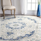 Skørter | nuLOOM Paisley Verona Vintage Persian Rug, 3' x 5' Oval, Blue