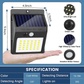 Skørter | 6-Pack Solar Motion Sensor Outdoor Light, Waterproof Wireless Security Lighting