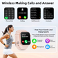 Skørter | Women's Smart Watch, 1.83 inch, IP67 Waterproof Outdoor Workout Tracker with AI