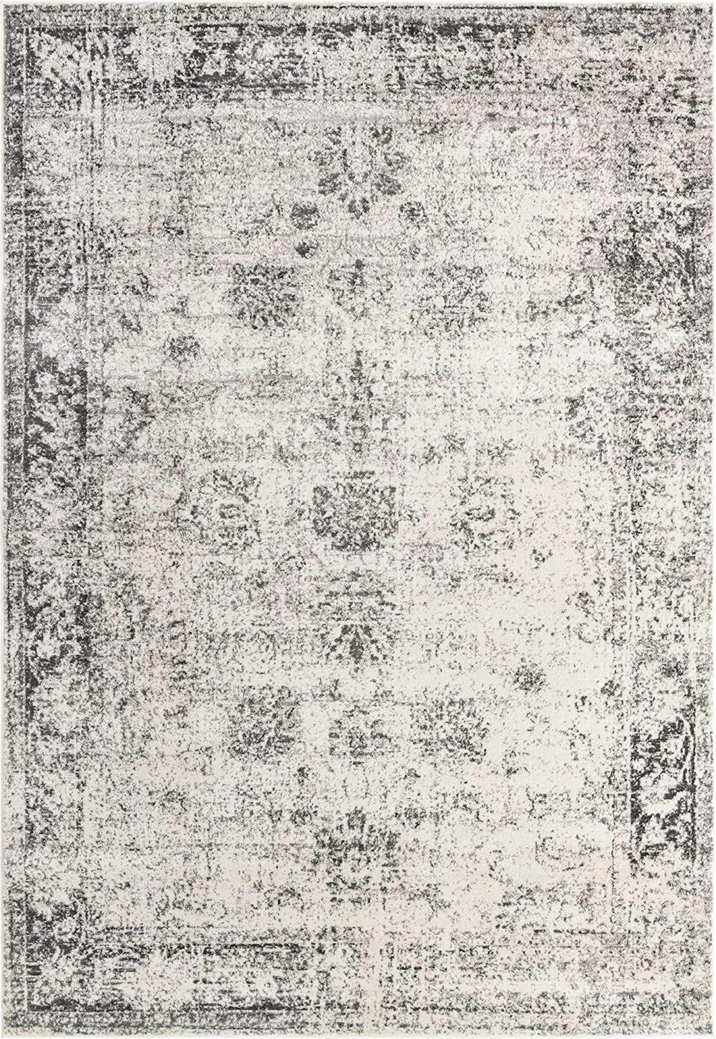 Skørter | Unique Loom Sofia Collection Area Traditional Vintage Rug, French Inspired Perfect for All Home Décor, 2' 0 x 9' 10 Runner, Ivory/Brown
