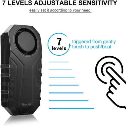 Skørter | Wireless Vibrating Motion Sensor 113dB Bike Alarm with Remote Control