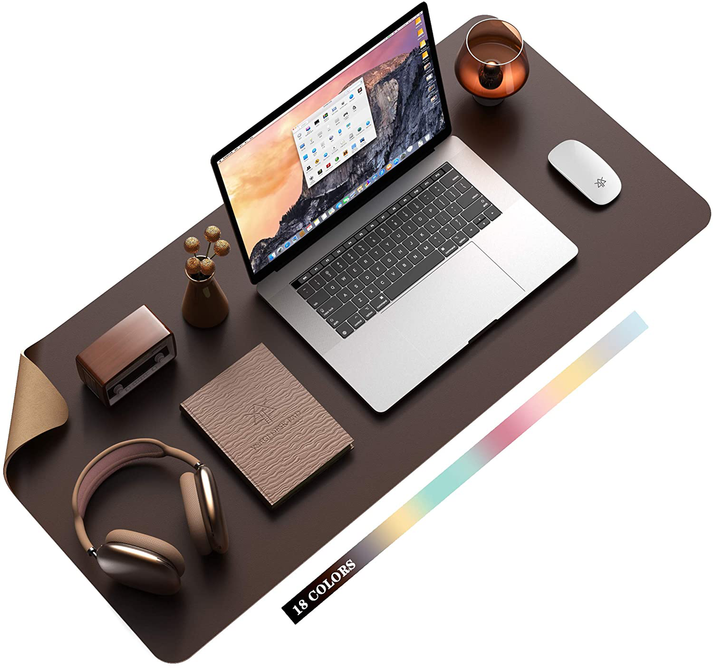 Skorter | Desk Pad Protector Waterproof Non-Slip Leather Office Mouse Mat