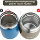 Skørter | DaCool Insulated Lunch Container Hot Food Jar 16 oz Stainless Steel Vacuum Bento Lunch Box for Kids Adults with Spoon Leak Proof Hot Cold Food for School Office Picnic Travel Outdoor - Cyan Blue