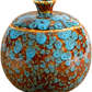 Skørter | Raised lifestyle fruit fly jar trap for kitchen - Decorative, effective, child- and pet-friendly (Marbled turquoise)