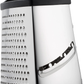 Skørter | Our Chef Professional Box Grater, Stainless Steel with 4 Sides, Best for Parmesan Cheese, Vegetables, Ginger, XL Size, Gray