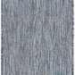 Skørter | Unique Loom Solid Collection Casual Transitional Indoor and Outdoor Flatweave Runner Rug, 2' x 6', Navy Blue/Light Blue