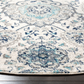 Skørter | Safavieh Madison Collection MAD600C Boho Chic Glam Paisley Non-Shedding Stain Resistant Living Room Bedroom Area Rug 3' x 3' Round Cream/ Light Grey