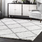 Skørter | nuLOOM Tess Cozy Soft & Plush Modern Area Rug, 4' Square, White
