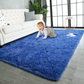 Skørter | TWINNIS Super Soft Shaggy Rugs, Fluffy Rugs, 4x5.9 Feet, Indoor Modern Plush Area Rugs for Living Room Bedroom Children's Room Nursery Home Decor, Upgraded Anti-Slip Durable Rectangular Fuzzy Rug, Indigo