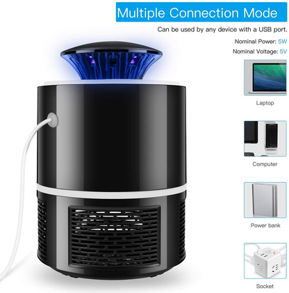 Skørter | AICase Electric Mosquito Killer, USB UV Lamp Insect Killer Without Noise Without Radiation Fly Trap with Trap Lamp for Indoor Home