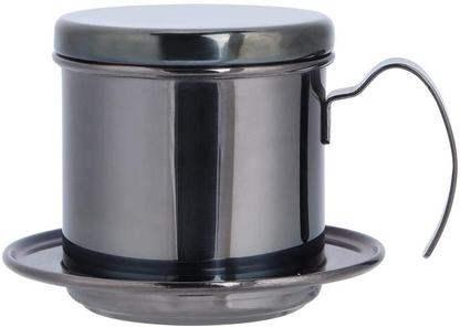 Skørter | Portable stainless steel coffee drip filter kettle for home kitchen office outdoor use, durable, safe (Black)