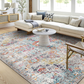 Skørter | Artistic Weavers Odelia Vintage Bohemian Area Rug, 4' x 6' Oval, Orange/Navy Blue