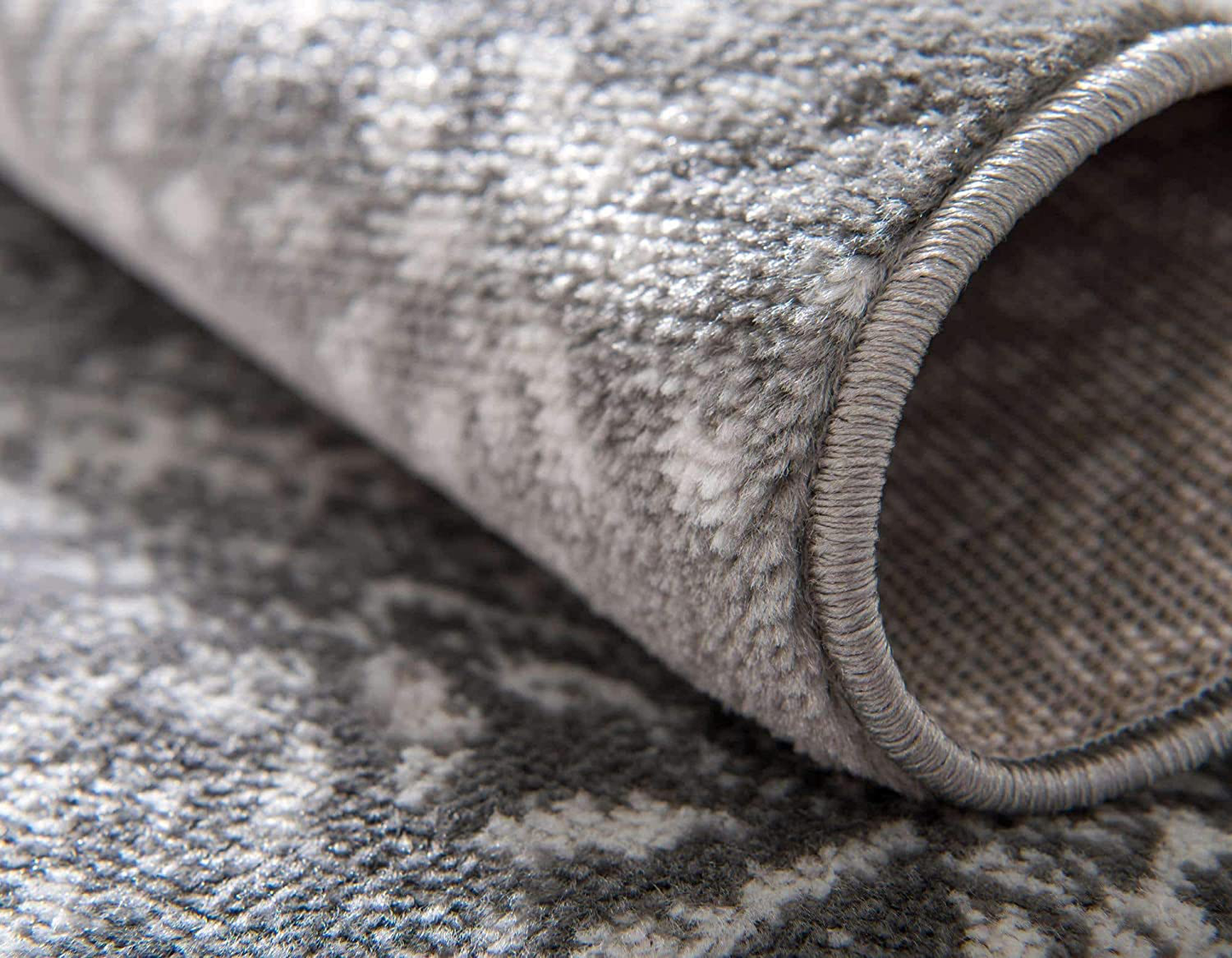 Skørter | Unique Loom Sofia Collection Area Traditional Vintage Rug, French Inspired Perfect for All Home Décor, 3' 3 x 5' 3 Rectangular, Gray/Ivory