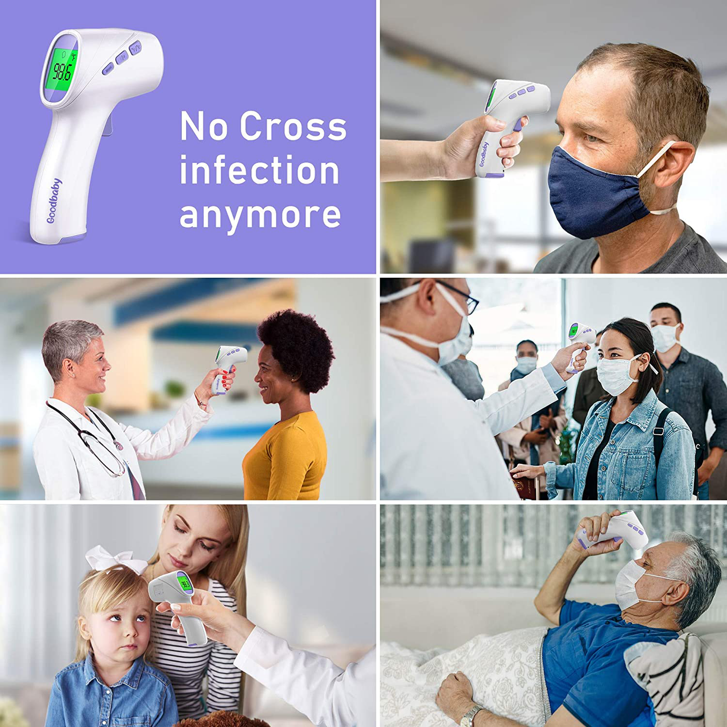 Skorter | Contactless Thermometer for Adults, Forehead Thermometer and Object Thermometer 2 in 1 Dual-Mode Thermometer with Fast Accurate Results