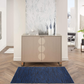 Skørter | Nourison Essentials Solid Contemporary Midnight Blue 3' X 5' area rug, 3' X 5'