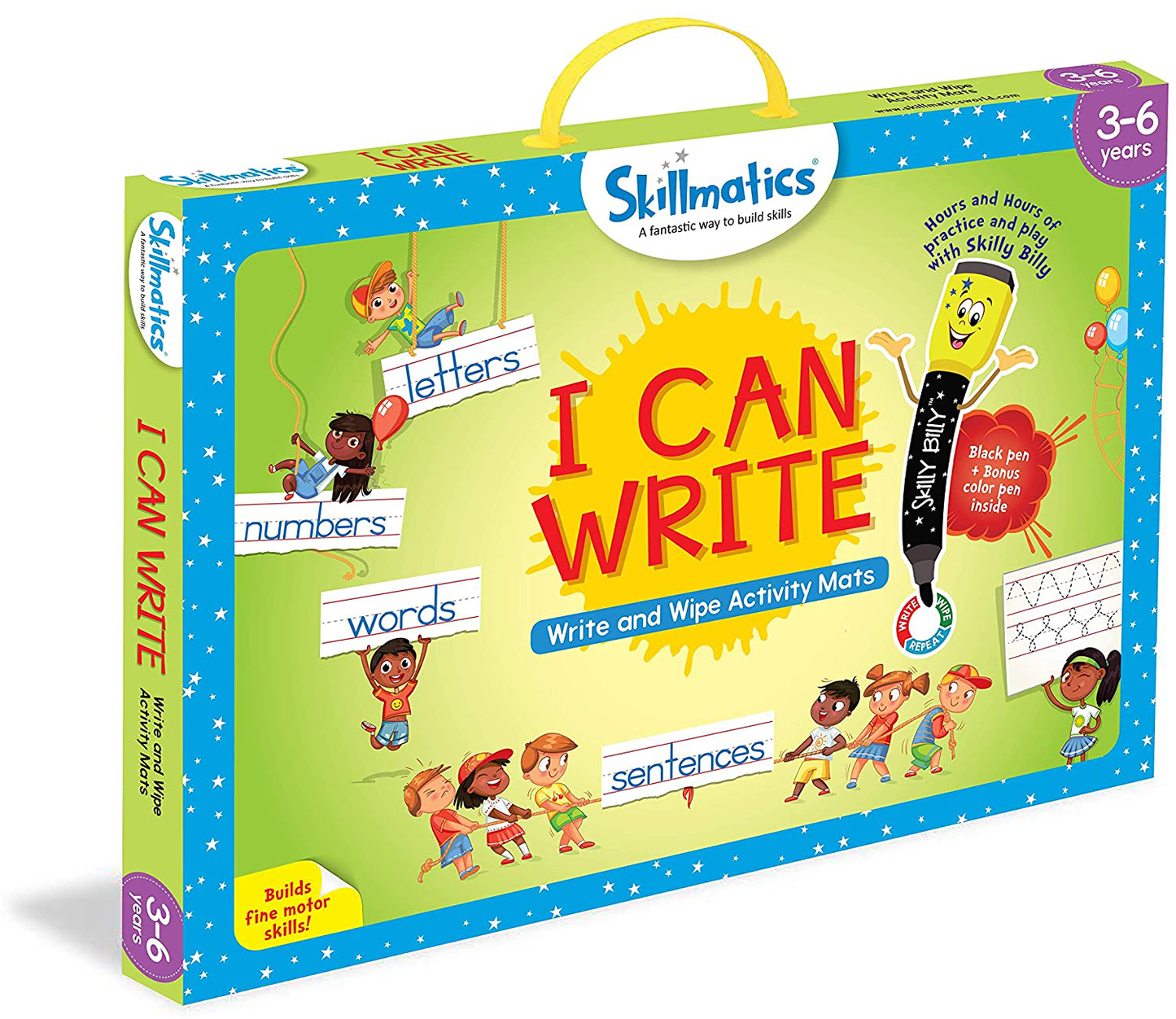 Skørter | Skillmatics educational game: preschool master (3-6 years) | Wipeable and reusable activity mats with 2 wipeable markers | Learning tool for boys and girls 3, 4, 5, 6 years