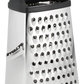 Skørter | Our Chef Professional Box Grater, Stainless Steel with 4 Sides, Best for Parmesan Cheese, Vegetables, Ginger, XL Size, Gray
