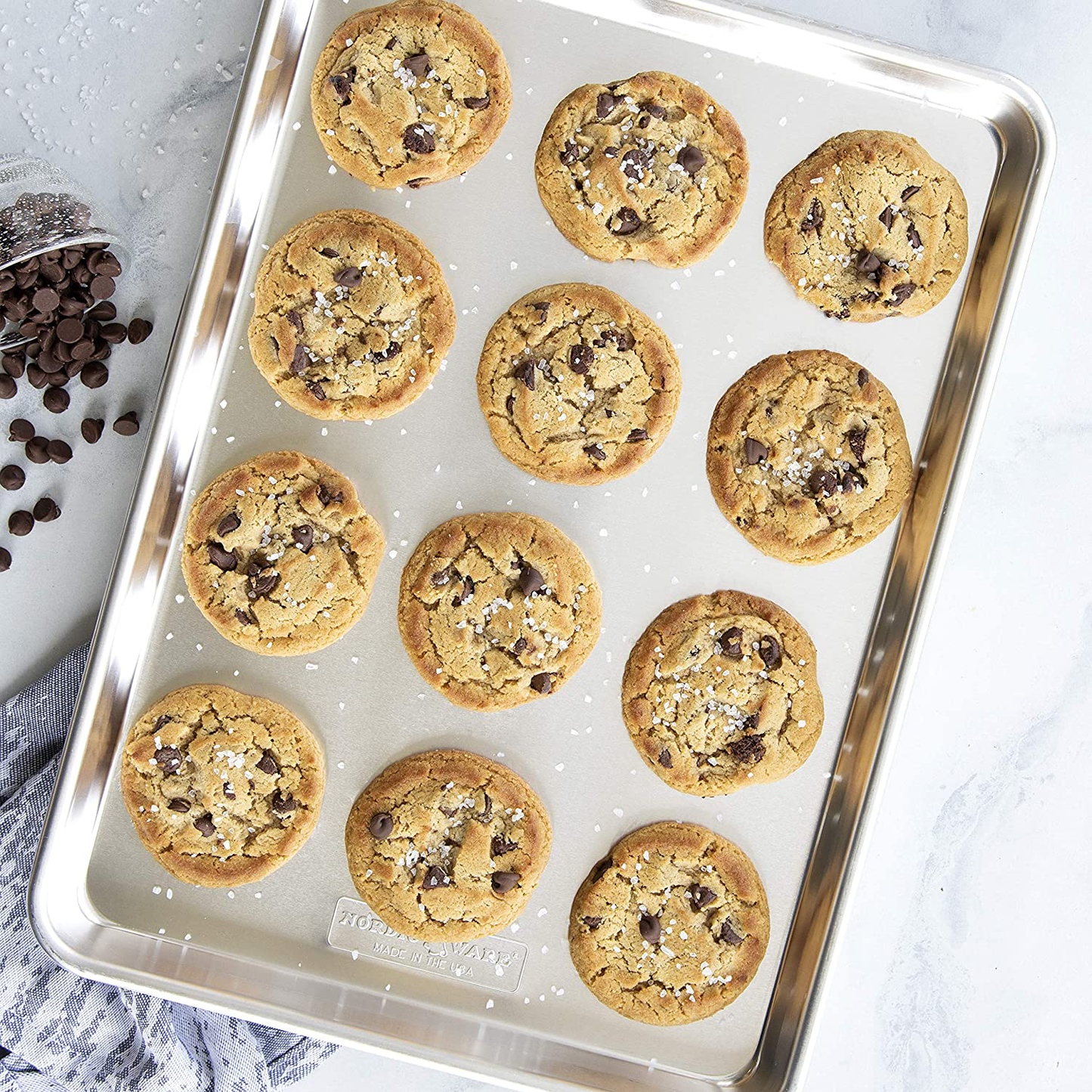 Skørter | Nordic Ware Naturals Large Baking Sheet, 2-Pack, Silver