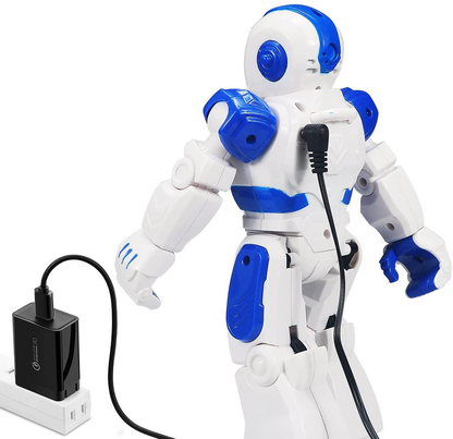 Skorter | Remote Controlled Robot For Kids, Sikaye Intelligent Programmable Robot With Infrared Controller Toy, Dance, Sing, Moonwalk and LED Eyes, Motion Sensor Robot Kit For Kids Entertainment (Blue)