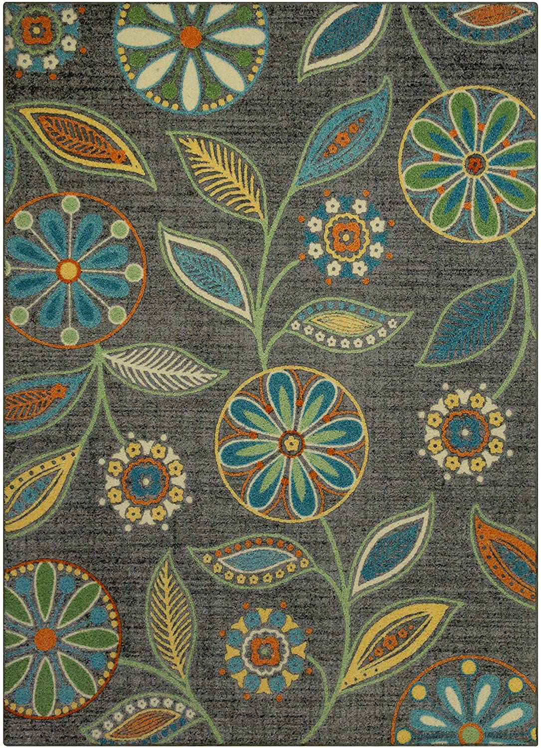 Skørter | Maples Rugs Reggie Floral Runner Rug Non Slip Hallway Entry Carpet [Made in USA], 1'8 x 5, Beige
