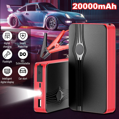 Skorter | Car Start Assistance Battery Booster Power Pack, 300A Sharp 20000Mah Battery with LED Light