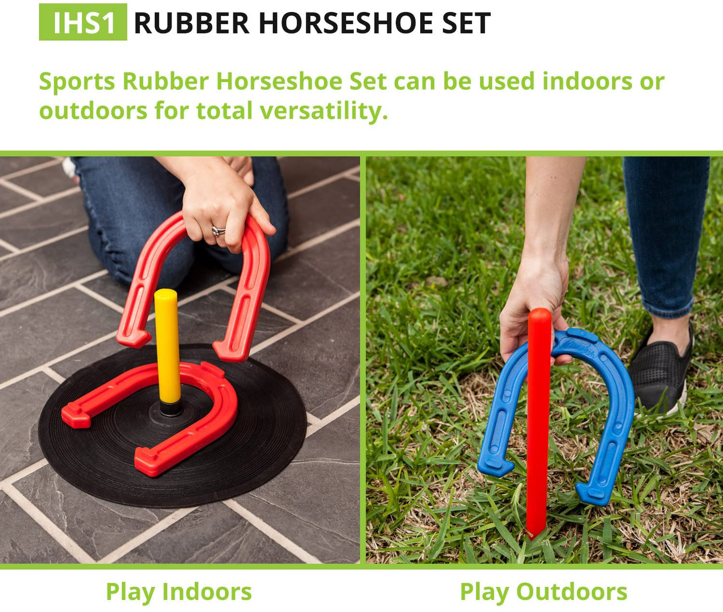 Skørter | Champion Sports Indoor/Outdoor Horseshoe Set