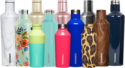 Skorter | Corkcicle Kettle - Water Bottle & Thermos - Triple Insulated Stainless Steel, 16 oz, Matte Black