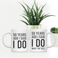 Skørter | Andaz Press Funny 50th Wedding Anniversary 11oz. Couple Coffee Mug Gag Gift, 50 years ago I said yes, I said yes to what I'm told, 2-Pack with gift box for husband spouse parents