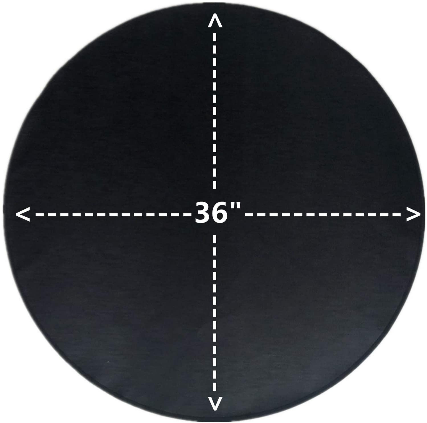 Skørter | Round Ember Mat for Under Grill Fireplace, Fireplace Mat for the Terrace, Flame Retardant Heat Resistant BBQ Gas Grill Air Fryer Protective Mat for Patio Grass Area Outdoor Campsite Fire Safe Pad Black (36")