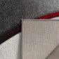 Skørter | Safavieh Hollywood Collection HLW712K Mid-Century Modern Non-Shedding Stain Resistant Living Room Bedroom Area Rug, 4' x 4' Round, Gray / Red