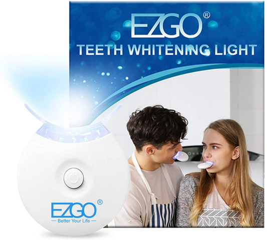 Skorter | Ezgo Teeth Whitening LED Accelerator Light, 5 X LED Light Whitens Teeth Faster, Works with Whitening Gel, Whitening Tray or White Strips