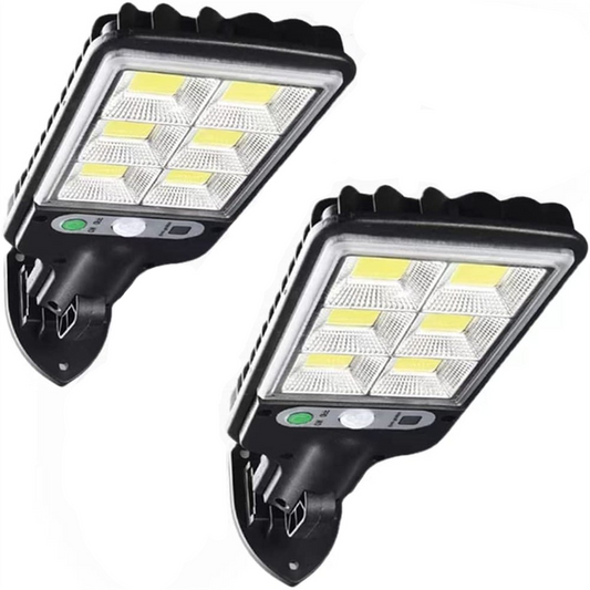 Skørter | 2 Pack Solar Outdoor LED Motion Sensor Floodlight, Waterproof