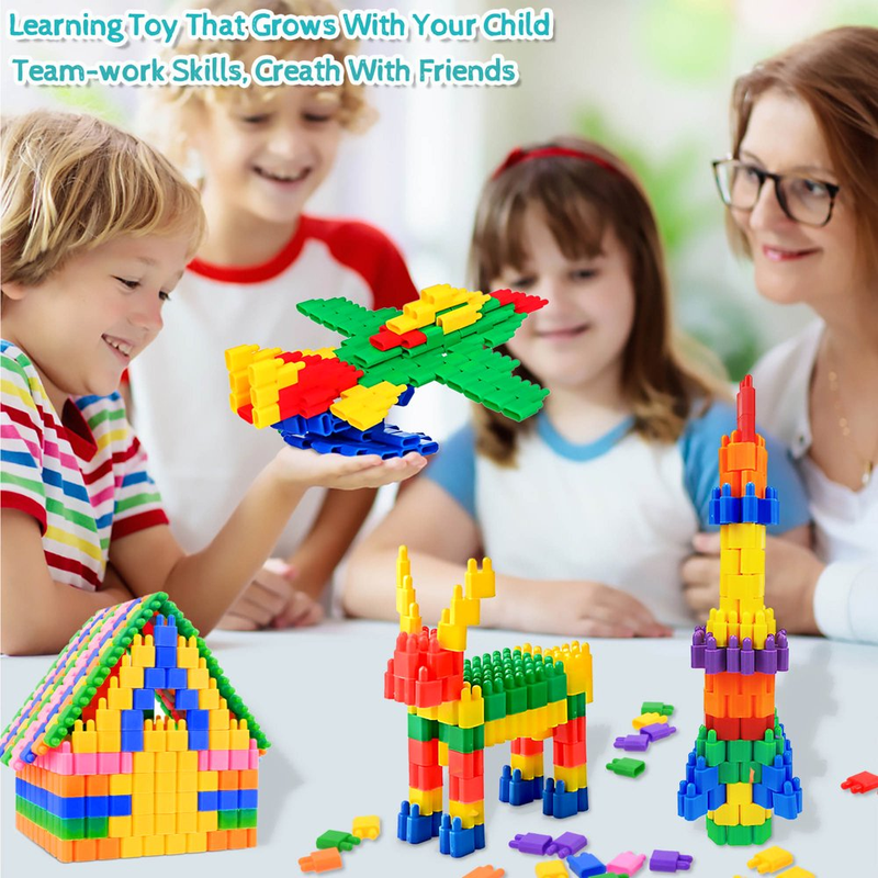Skørter | 600 Pieces Set - Building Blocks Construction STEM Toy
