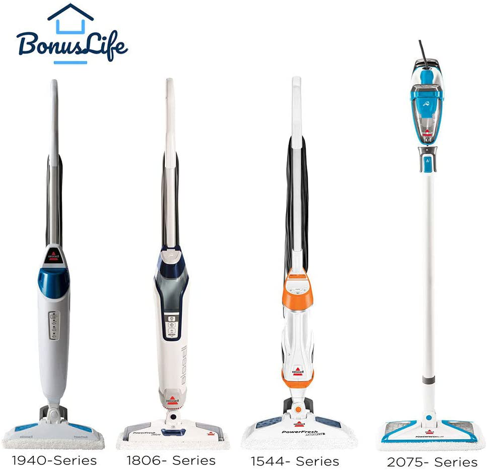 Skorter | Bonus Life 8 Pack Steam Mop Pads for Bissell Powerfresh Steam Cleaner 1940 1806 1544 1440 2075A Replacement