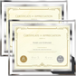 Skørter | 8.5 x 11 Certificate Document Frame Packs 4 Diploma Glass Picture Frames for Tabletop