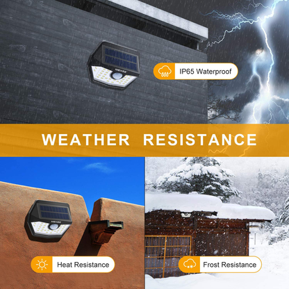 Skørter | 4 Pack Outdoor Waterproof IP65 Solar Lights with 120° Wide Angle