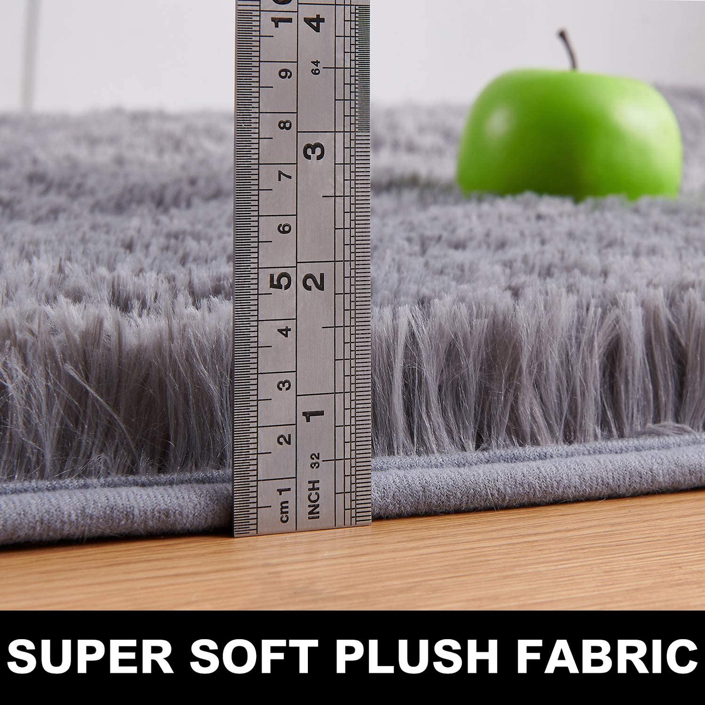 Skørter | PAGISOFE Ultra Soft Fluffy Shag Area Rugs for Bedroom, Fluffy Silver Rugs for Children's Room, Girls' Room, Baby Room, Kids' Room Decor, Floor Fuzzy Rugs for Living Room, 4x5.3 Feet, Light Gray Rug