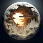 Skørter | 3D Visual Dawn Inside a Cave - 1000 Pieces Round Puzzle