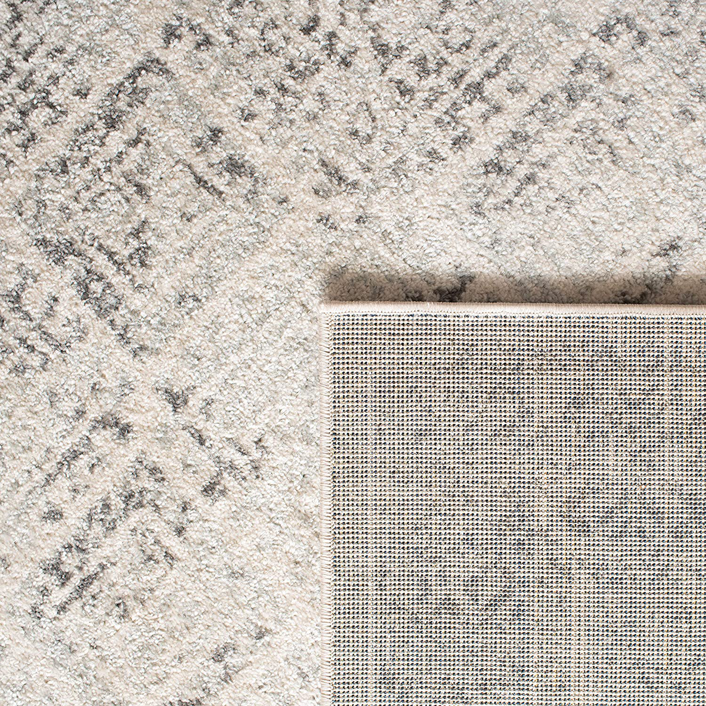 Skørter | Safavieh Tulum Collection TUL264B Moroccan Boho Worn Non-Shedding Dining Room Entry Foyer Living Room Bedroom Area Rug, 5' x 5' Round, Ivory / Turquoise