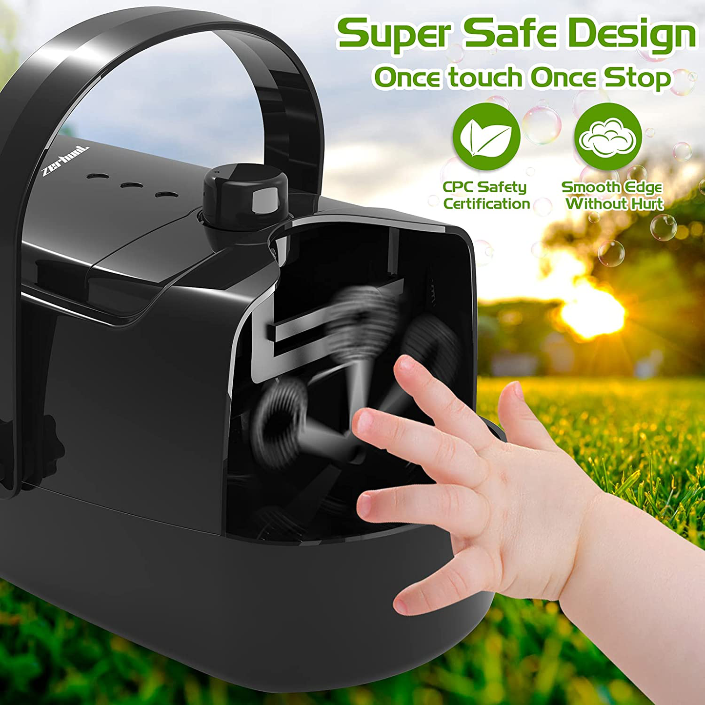 Skorter | Bubble Machine Durable Automatic Bubble Blower, 4800+ Bubbles Per Minute Bubbles for Children Toddlers Bubble Maker Powered by Plug-in or Batteries Bubble Toys for Indoor Outdoor Birthday Party