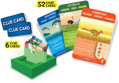 Skorter | Skillmatics Educational Game: Animal Planet - Guess in 10 (Ages 6-99) | Card Game of Smart Questions | General Knowledge for Kids, Adults and Families | Gifts for Boys and Girls