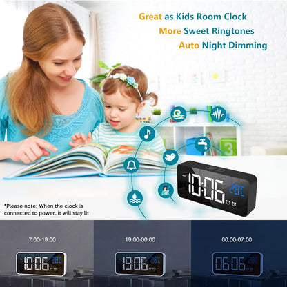 Skorter | 11.5-Inch Digital Calendar Day Clock with 19 Reminders – Claryon