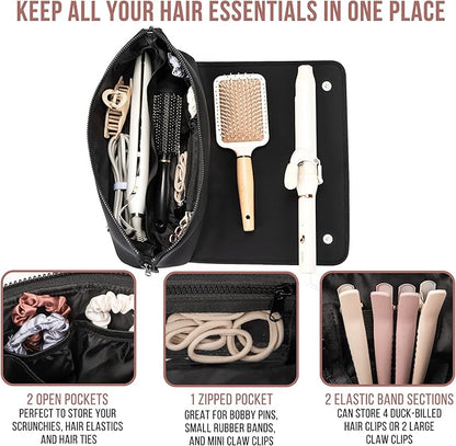 Skorter | 2-in-1 hair tool travel bag & heat-resistant mat