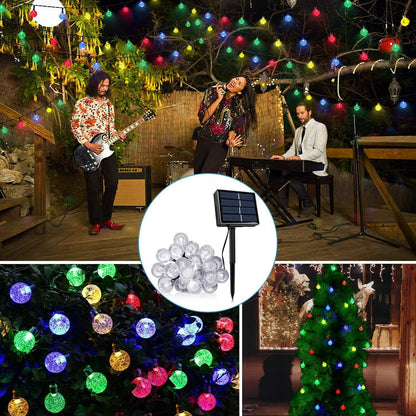 Skorter | Solar-powered Crystal Ball String Lights