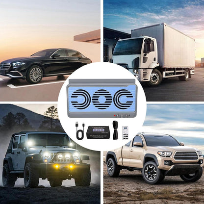 Skorter | Solar Car Window Fan – Dual Duct Ventilation Exhaust & Cooling Accessory – Aurovent