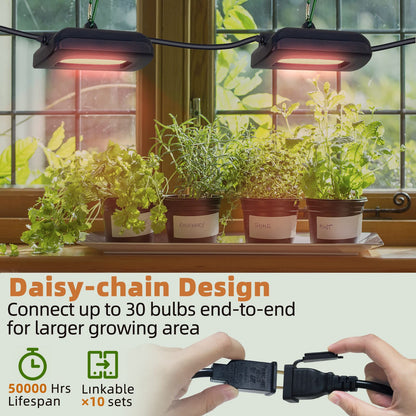 Skorter | Owleye 12Ft Led Grow Light, Ip65 Waterproof, Full Spectrum, Can be Connected, For Garden & Greenhouse