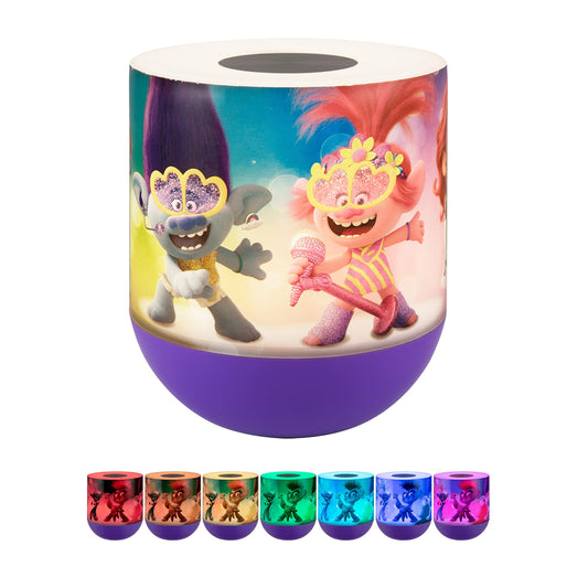 Skorter | Dreamworks Trolls World Tour LED Night Light, Dimmable RGB, Touch Sensor - Children's Room Decor
